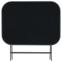 Thumbnail for Klappbarer Gartentisch Grau 100 x 75 x 72 cm Glas und Stahl