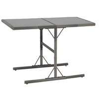 Thumbnail for 7-tlg. Garten-Essgruppe mit Kissen Poly Rattan Grau