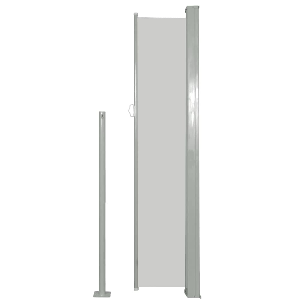 Ausziehbare Seitenmarkise 160x500 cm Creme