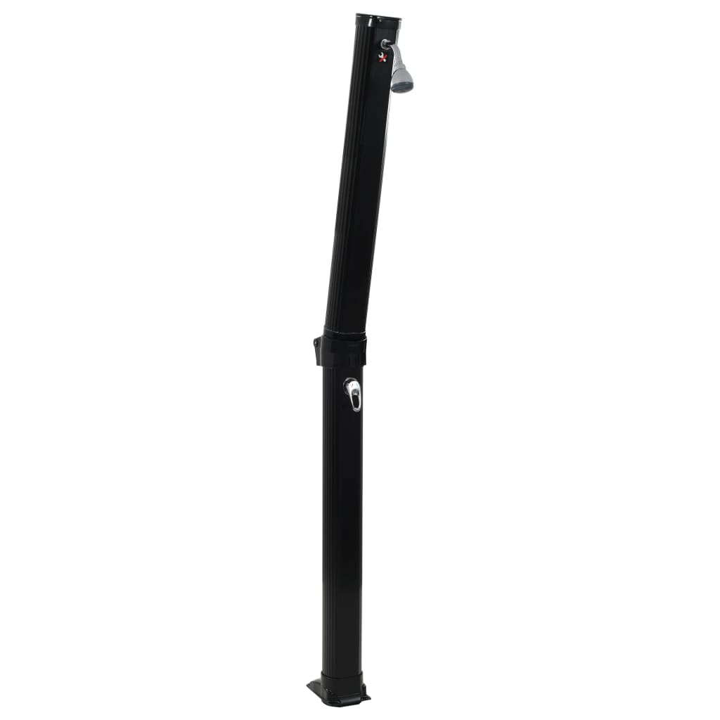 Faltbare Solardusche Schwarz 23 L 214 cm