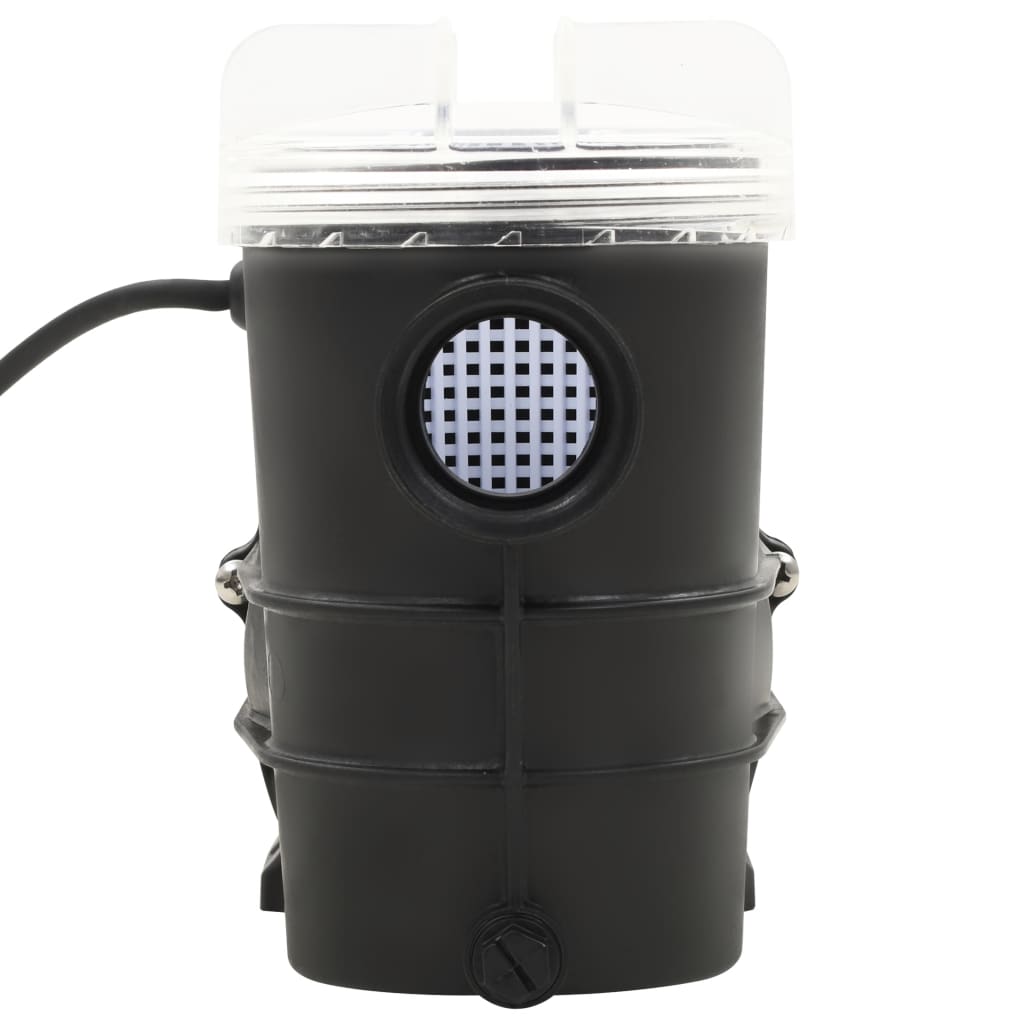 Poolpumpe mit Timer Schwarz 0,25 PS 8000 L/h