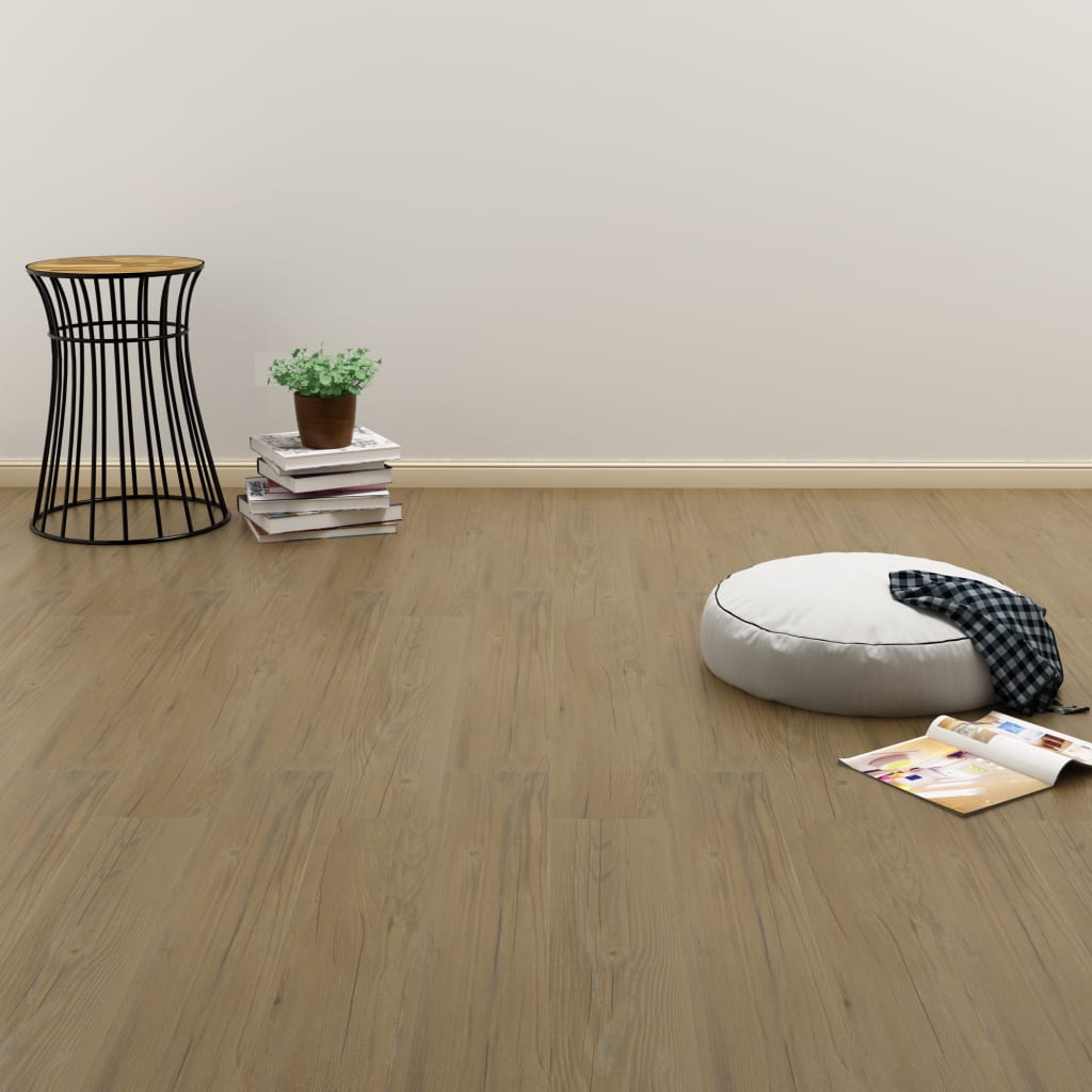 PVC Laminat Dielen Selbstklebend 4,46 m² 3 mm Naturbraun