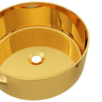 Thumbnail for Waschbecken 40 x 15 cm Keramik Golden