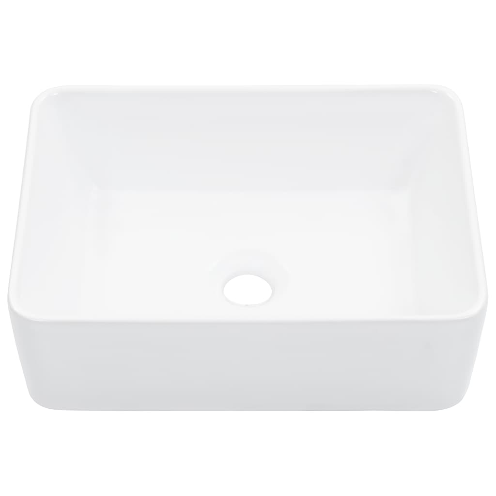Waschbecken 40 x 30 x 13 cm Keramik Weiß
