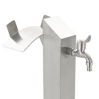 Thumbnail for Garten-Wassersäule Edelstahl Quadratisch 95 cm