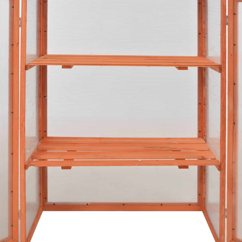 Gewächshaus Holz 75x47x109 cm