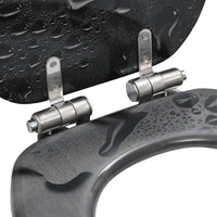 Thumbnail for Toilettensitz mit Soft-Close-Deckel MDF Wassertropfen-Design