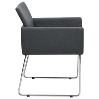 Thumbnail for Esszimmerstühle 6 Stk. Dunkelgrau Stoff