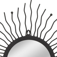 Thumbnail for Garten-Wandspiegel Sonnenform 60 cm Schwarz