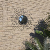Thumbnail for Garten-Wandspiegel Sonnenform 60 cm Schwarz