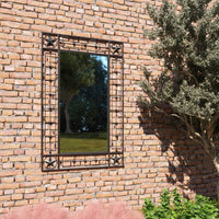 Thumbnail for Garten-Wandspiegel Rechteckig 50×80 cm Schwarz