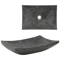 Thumbnail for Waschbecken 50x35x12 cm Marmor Schwarz