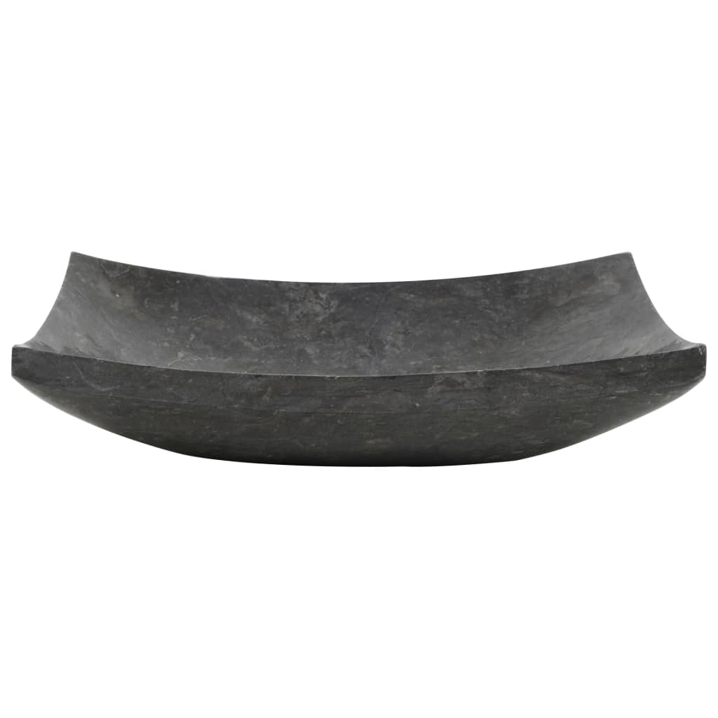 Waschbecken 50x35x12 cm Marmor Schwarz