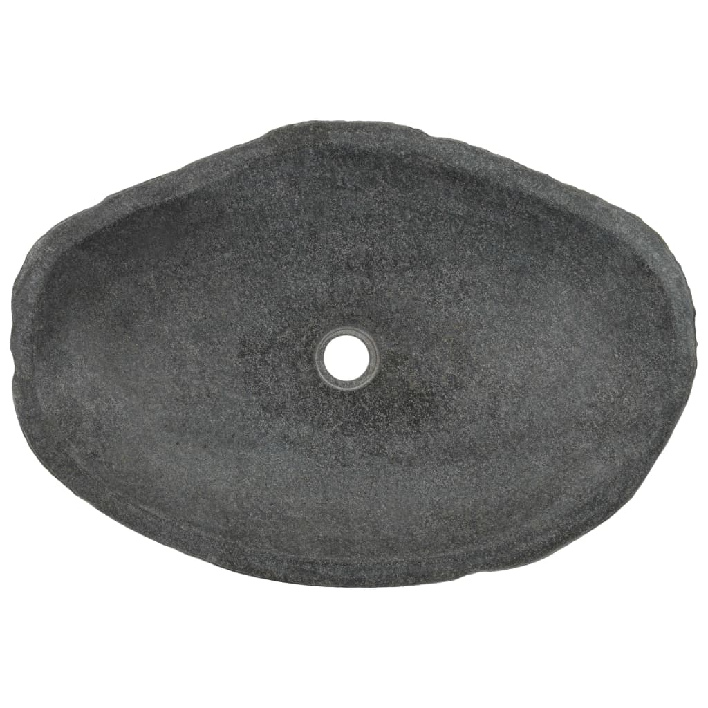 Waschbecken Flussstein Oval 60-70 cm