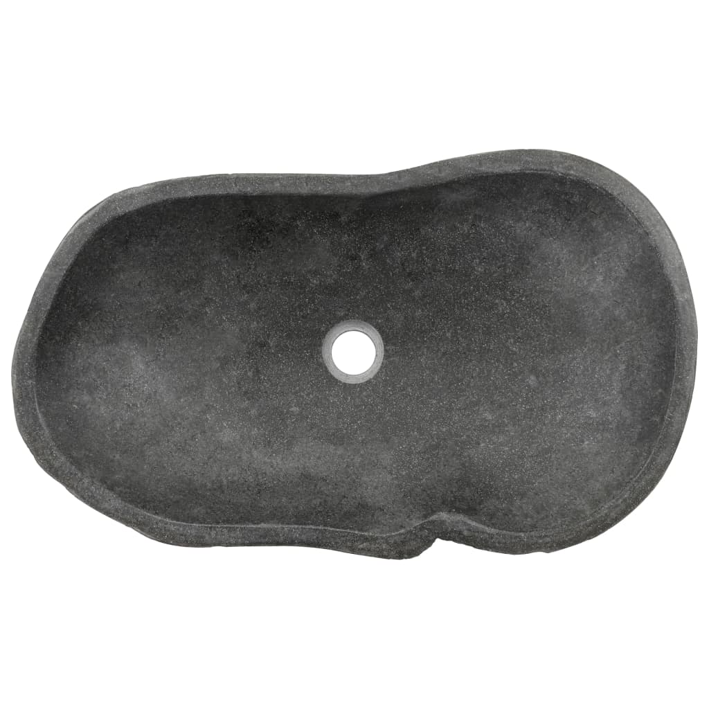 Waschbecken Flussstein Oval 60-70 cm