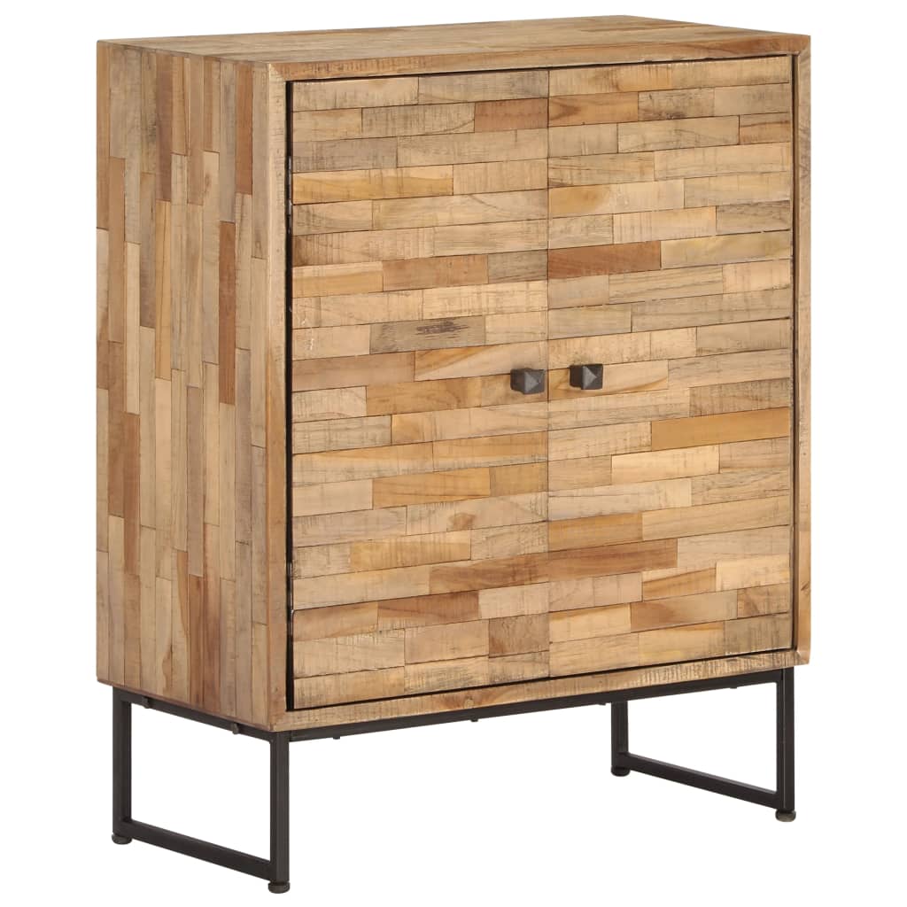 Sideboard-Set 2-tlg. Recyceltes Teakholz