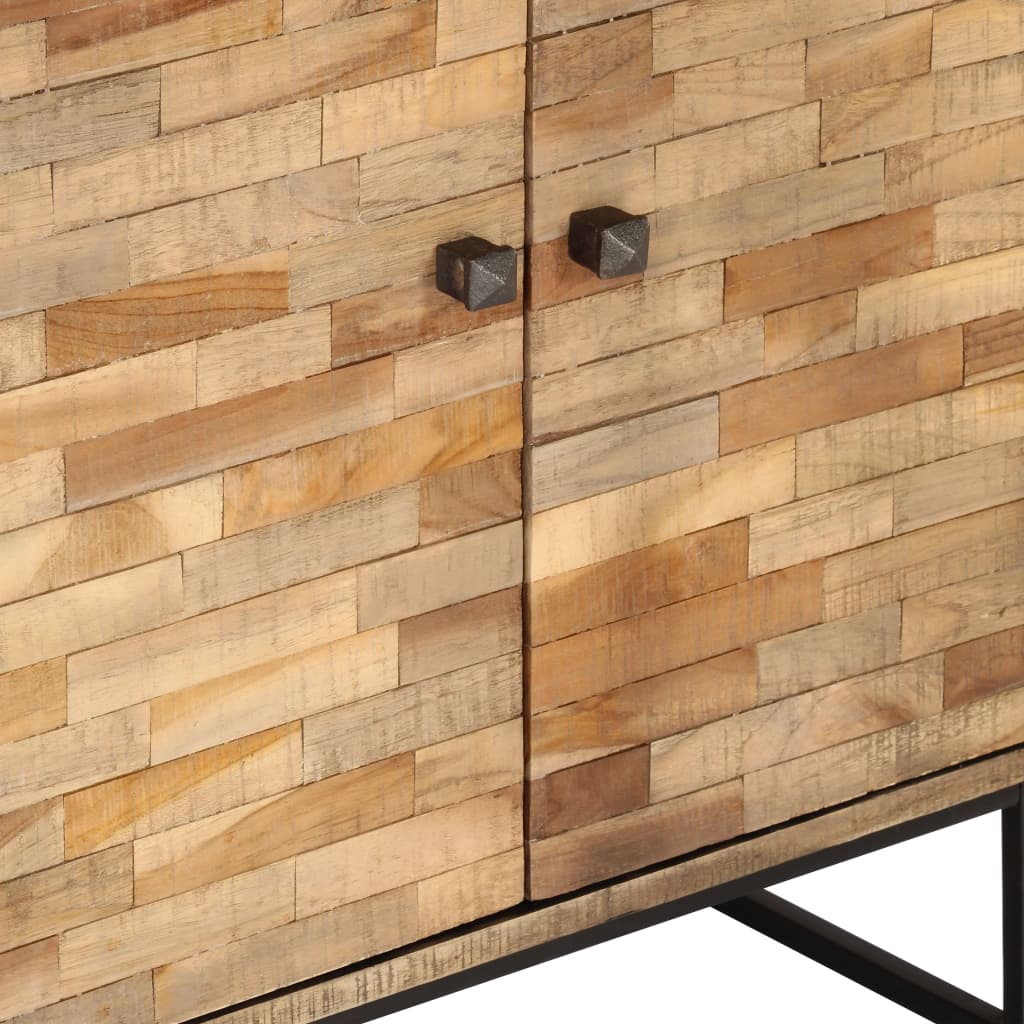 Sideboard-Set 2-tlg. Recyceltes Teakholz