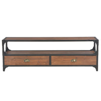Thumbnail for TV-Schrank mit 2 Schubladen 120 x 30 x 40 cm Massivholz Kiefer