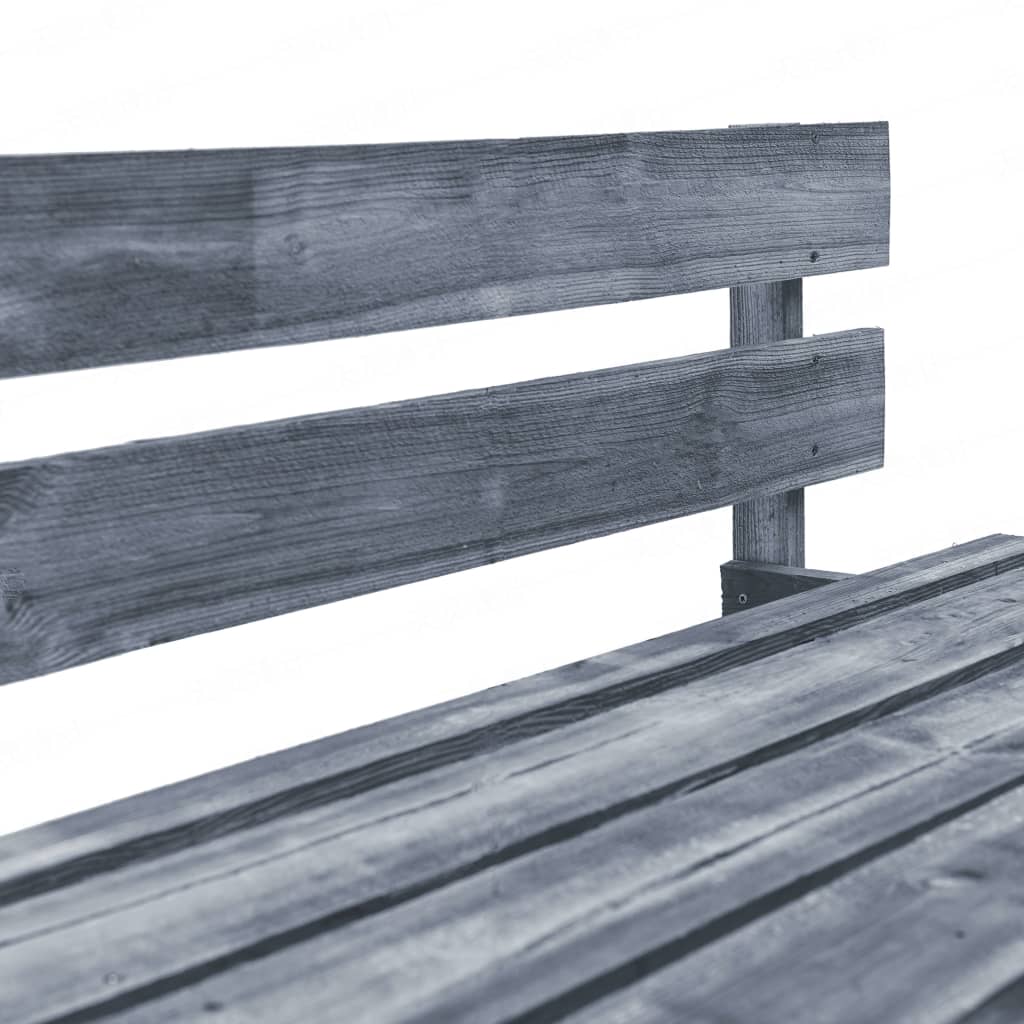 Garten-Palettensofa mit Grauen Kissen Kiefernholz