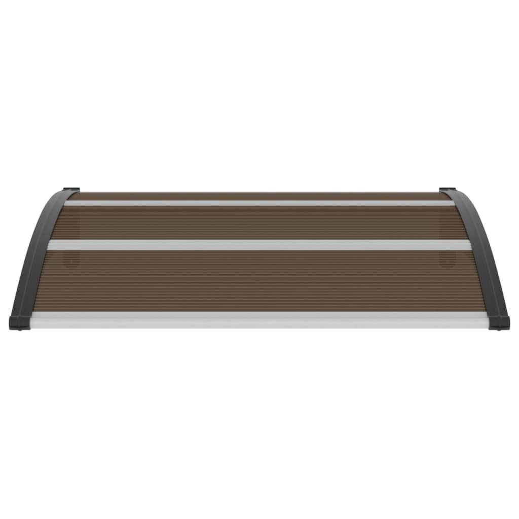 Türvordach Schwarz 120x100 cm PC