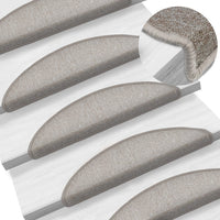 Thumbnail for 15 Stk. Treppenmatten Taupe 56 x 17 x 3 cm