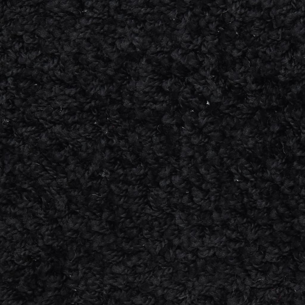 15 Stk. Treppenmatten Schwarz 65 x 25 cm