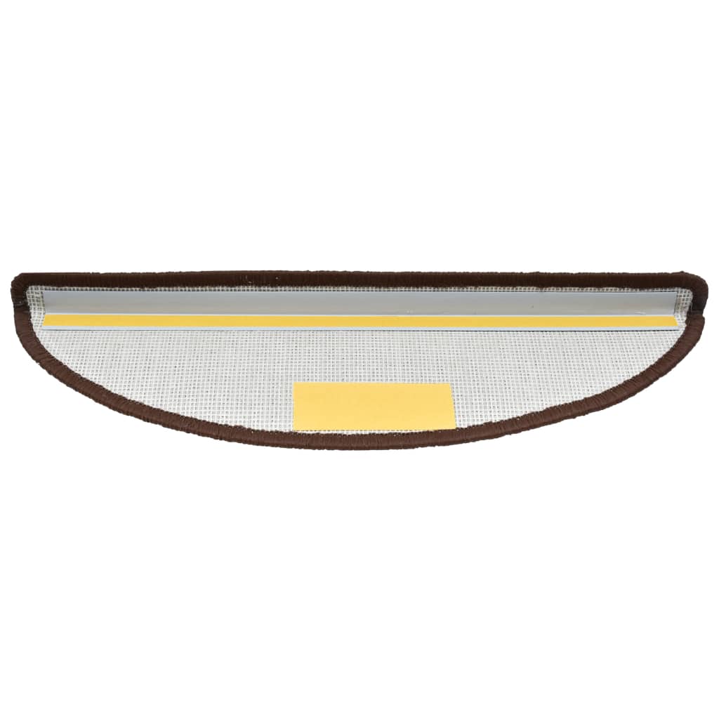 15 Stk. Treppenmatten Braun 65 x 25 cm
