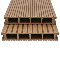 Thumbnail for WPC Hohlkammer Terrassendielen mit Zubehör 26 m² 2,2 m Teak