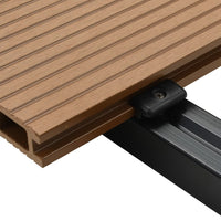 Thumbnail for WPC Hohlkammer Terrassendielen mit Zubehör 26 m² 2,2 m Teak