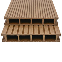 Thumbnail for WPC Hohlkammer Terrassendielen mit Zubehör 36 m² 2,2 m Teak