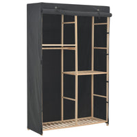 Thumbnail for 3-stufiger Kleiderschrank Grau 110 x 40 x 170 cm Stoff