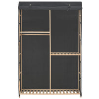Thumbnail for 3-stufiger Kleiderschrank Grau 110 x 40 x 170 cm Stoff