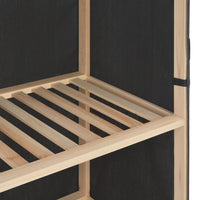 Thumbnail for 3-stufiger Kleiderschrank Grau 110 x 40 x 170 cm Stoff