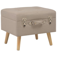Thumbnail for Hocker mit Stauraum 40 cm Beige Stoff