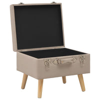 Thumbnail for Hocker mit Stauraum 40 cm Beige Stoff