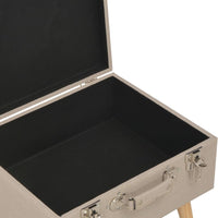 Thumbnail for Hocker mit Stauraum 40 cm Beige Stoff