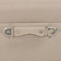 Thumbnail for Hocker mit Stauraum 40 cm Beige Stoff
