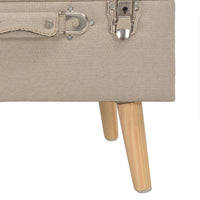 Thumbnail for Hocker mit Stauraum 40 cm Beige Stoff