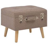 Thumbnail for Hocker mit Stauraum 40 cm Braun Stoff