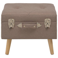 Thumbnail for Hocker mit Stauraum 40 cm Braun Stoff