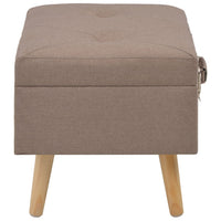Thumbnail for Hocker mit Stauraum 40 cm Braun Stoff