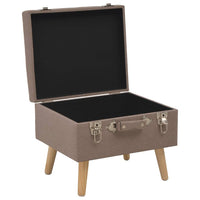 Thumbnail for Hocker mit Stauraum 40 cm Braun Stoff