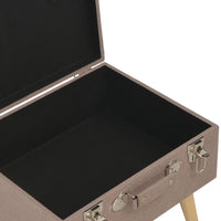 Thumbnail for Hocker mit Stauraum 40 cm Braun Stoff
