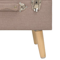 Thumbnail for Hocker mit Stauraum 40 cm Braun Stoff