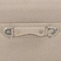 Thumbnail for Hocker mit Stauraum 3 Stk. Beige Stoff