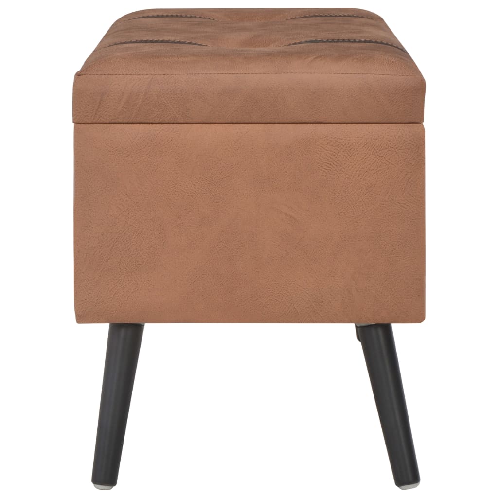 Hocker mit Stauraum 3 Stk. Braun Kunstleder