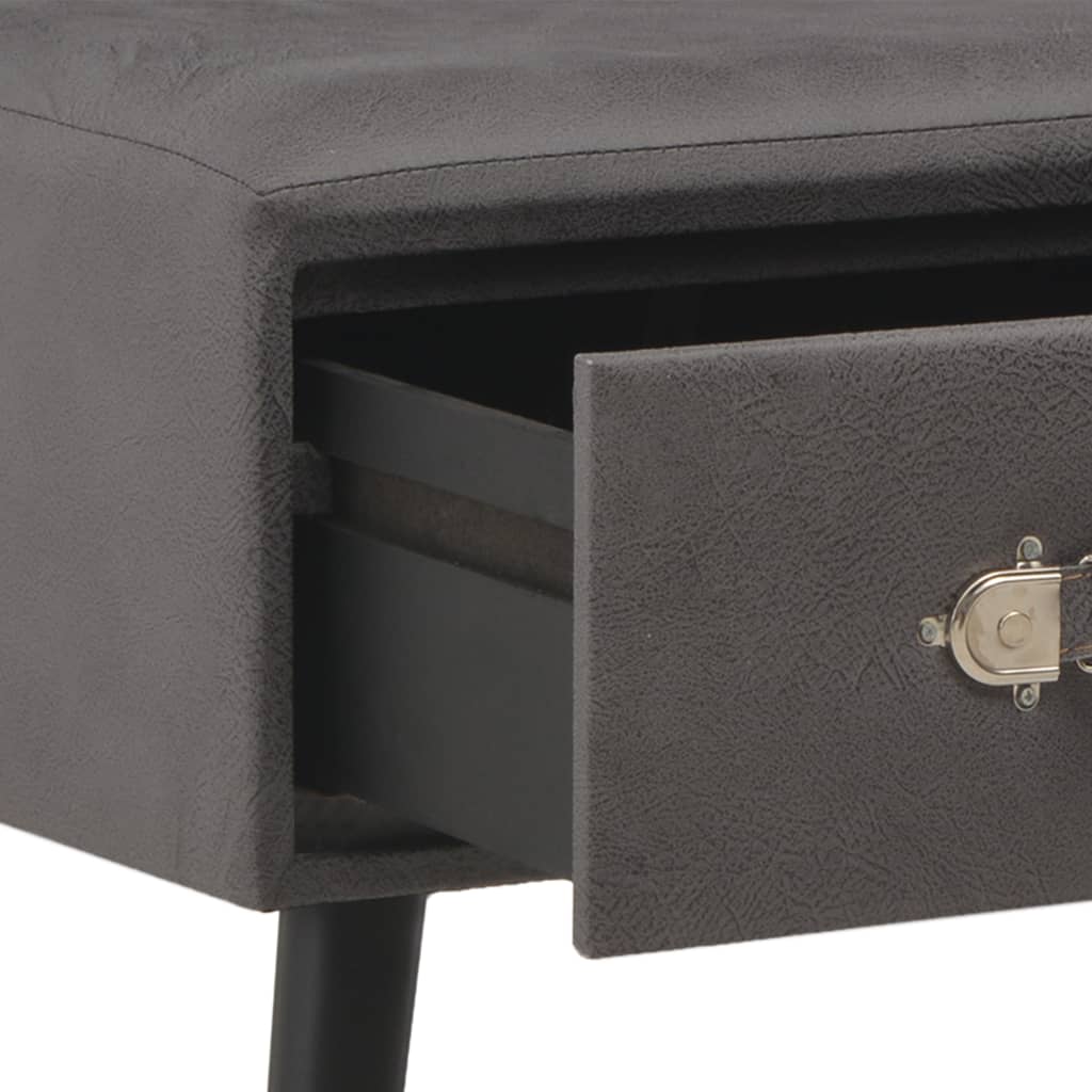Couchtisch Grau 80 x 40 x 46 cm Kunstleder