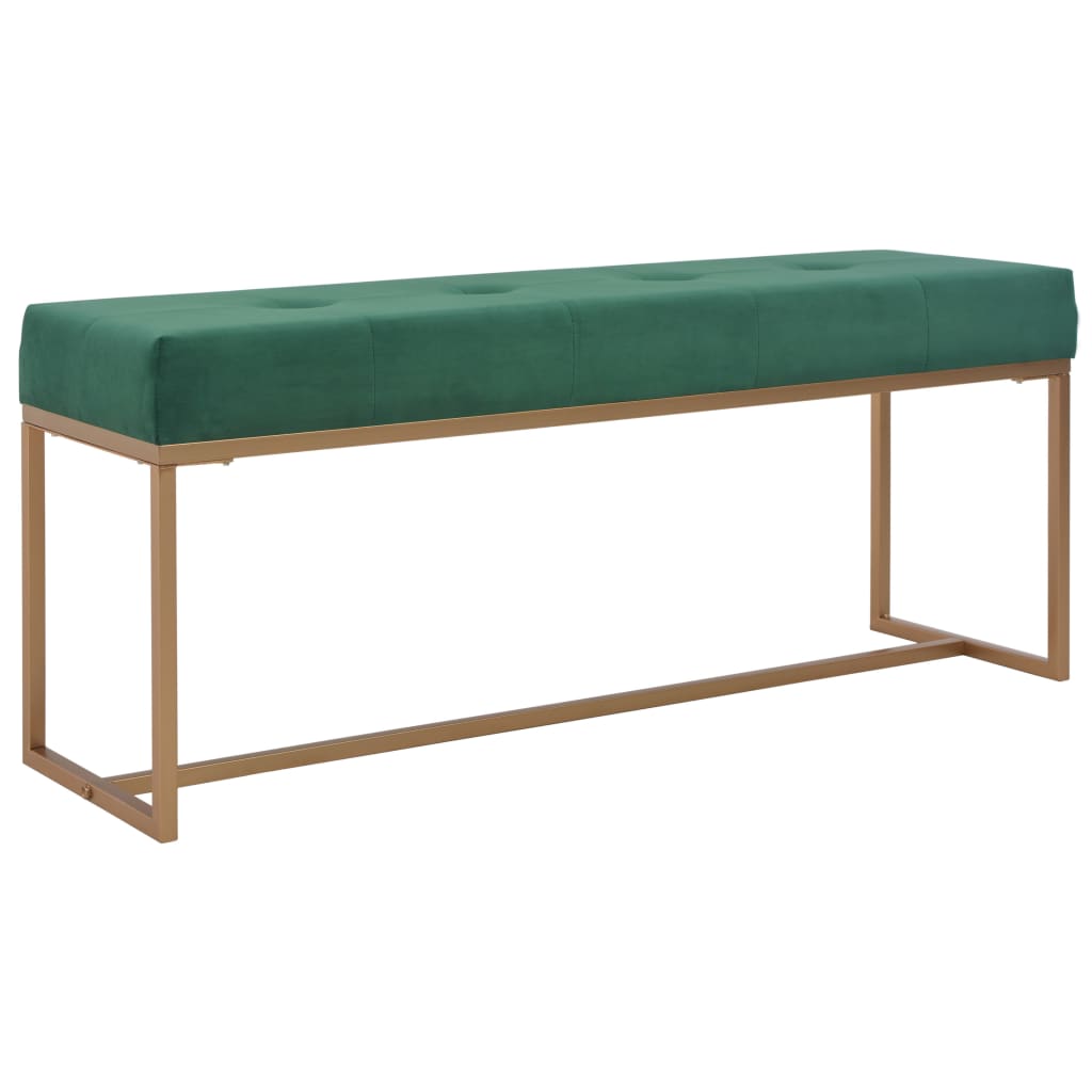 Bank 120 cm Grün Samt