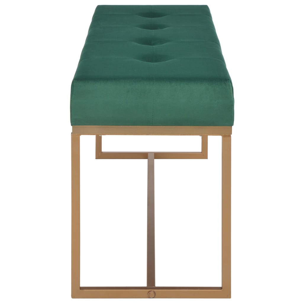 Bank 120 cm Grün Samt