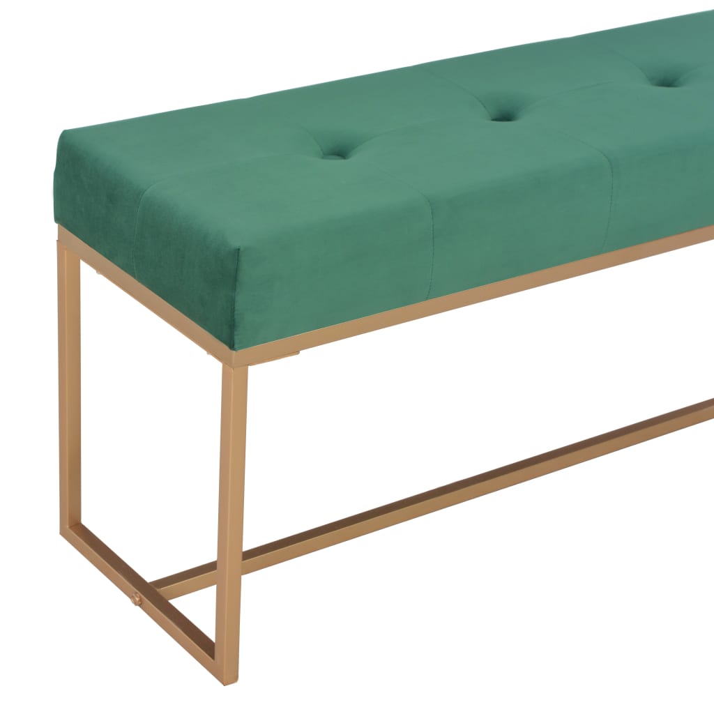 Bank 120 cm Grün Samt
